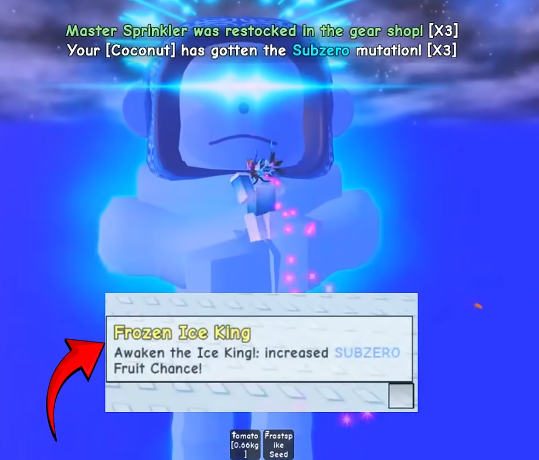 Frozen ice king grow a garden
